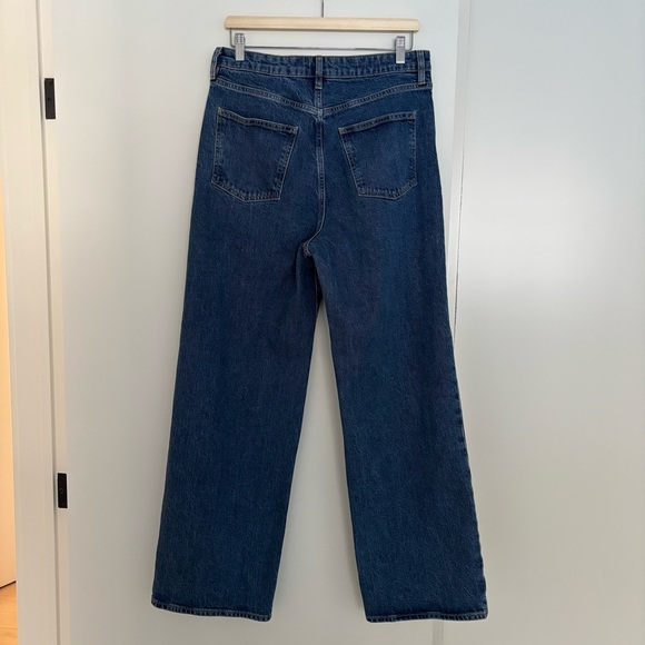 Denim Forum Remy Hi Rise Wide Jeans Size 30 Medium Blue - Picture 4 of 6
